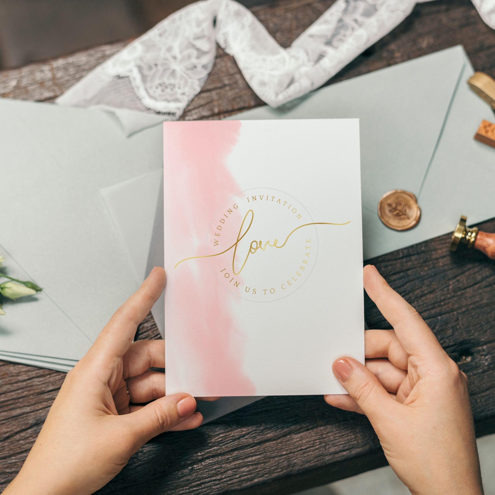 Wedding invitation card