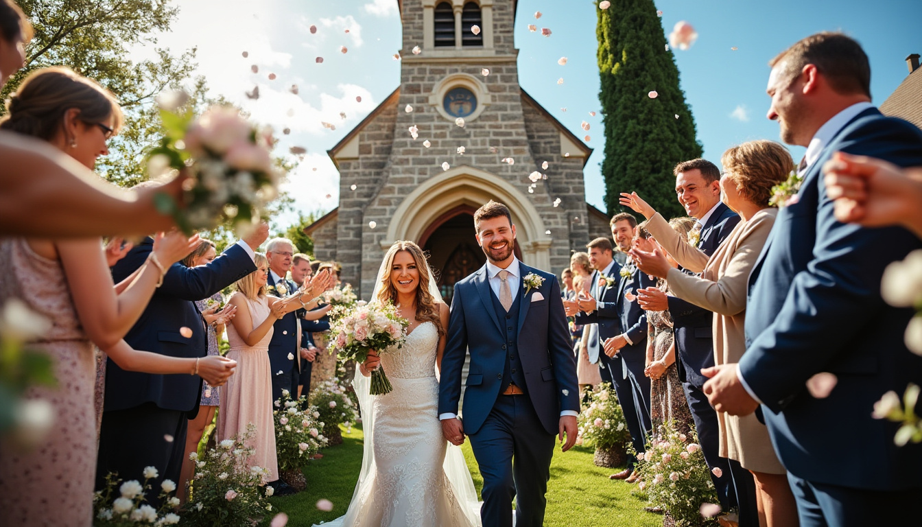 découvrez une sélection de chansons pour la sortie d’église lors d’un mariage, alliant joie et émotion, pour marquer ce moment unique et inoubliable.