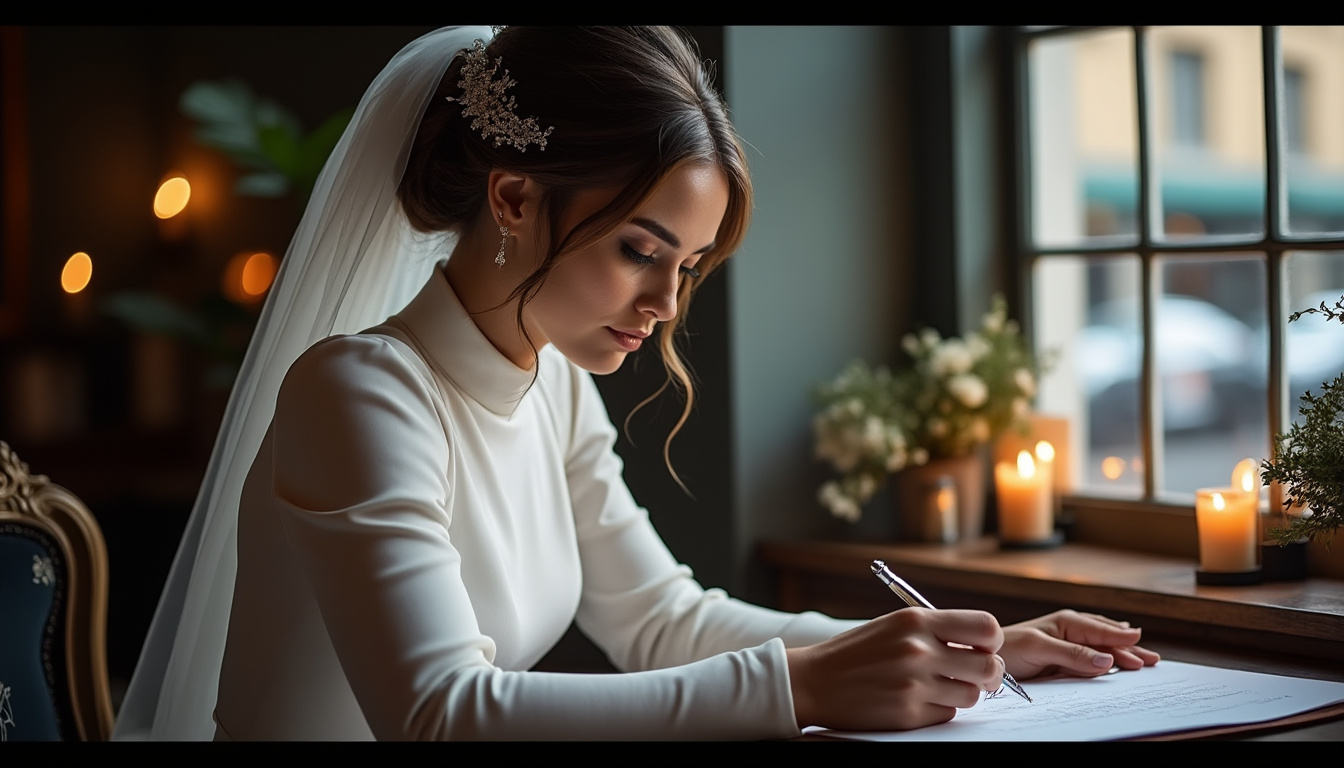 découvrez comment écrire un texte émouvant à votre mari pour le jour du mariage. suivez nos conseils pour rédiger un message inoubliable, sincère et plein d’amour, qui touchera son cœur.