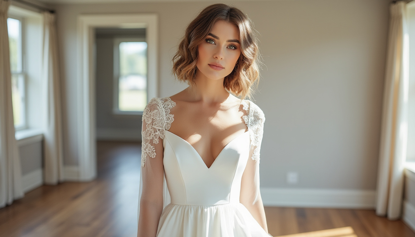 découvrez la coiffure de mariage parfaite : le carré plongeant bouclé, une coupe élégante et moderne qui sublime tous les types de visages. idéal pour un look romantique et tendance le jour j.