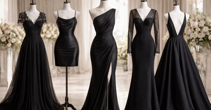 5 robes noires pour aller à un mariage qui vont faire sensation