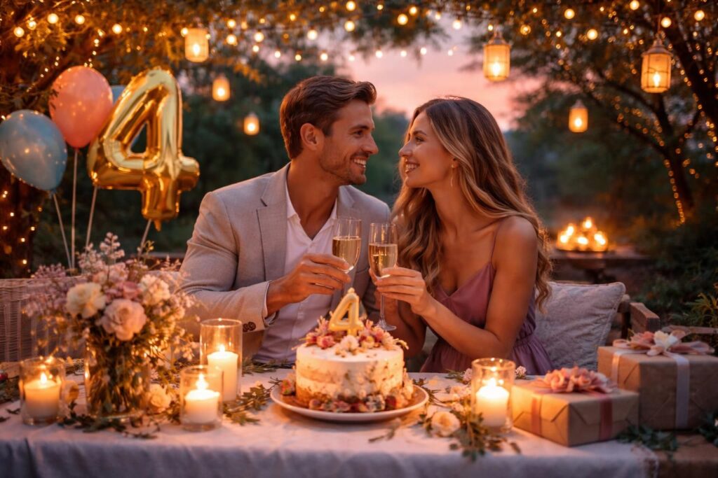 découvrez des idées originales et inspirantes pour célébrer votre 4e anniversaire de mariage de manière unique et mémorable.