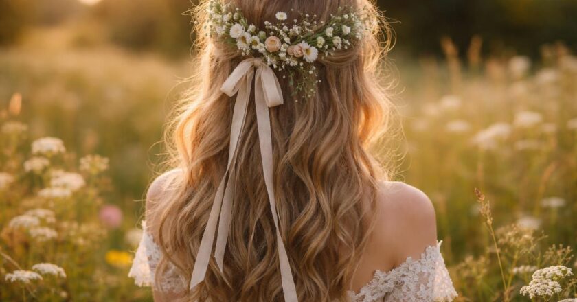 Coiffure de mariage champêtre : idées bucoliques et naturelles