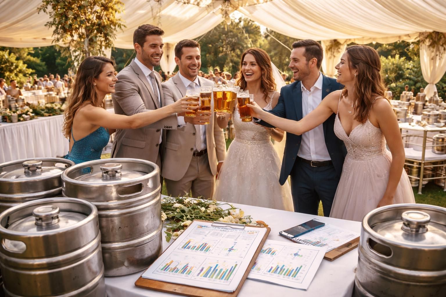 découvrez comment calculer le nombre idéal de fûts de bière pour votre mariage et évitez le gaspillage. assurez une fête réussie avec la bonne quantité pour tous vos invités.