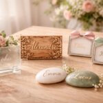 Idées créatives pour des portes-noms de mariage uniques