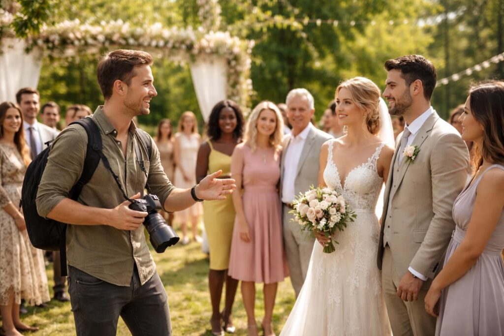 découvrez combien de temps prennent les photos de groupe lors d'un mariage grâce aux conseils d'experts pour un déroulement fluide et réussi.
