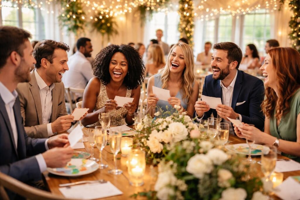 découvrez le jeu des points communs, une activité ludique et drôle idéale pour animer un mariage et rapprocher les invités autour de moments de partage et de rires.