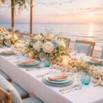 Les couleurs parfaites pour votre décoration de mariage sur le thème de la mer