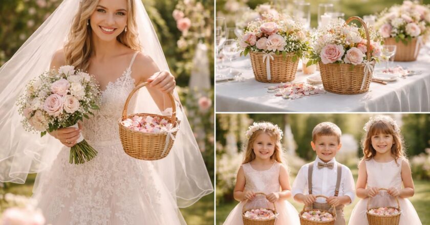 Les meilleures façons d’incorporer un petit panier en osier dans votre mariage