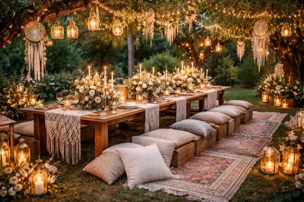 découvrez nos astuces pour une décoration de mariage réussie au style bohème, alliant naturel, élégance et convivialité pour un jour inoubliable.