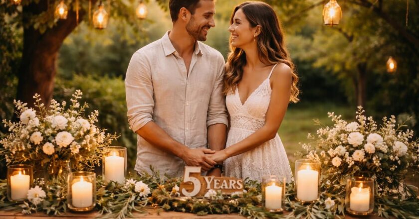 Célébration des noces de bois : 5 ans de mariage