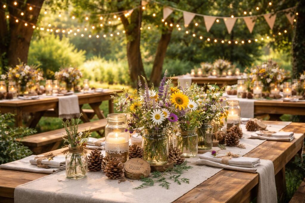 découvrez des idées de décoration champêtre à faire soi-même pour un mariage, avec des astuces et conseils pratiques pour une ambiance naturelle et élégante.