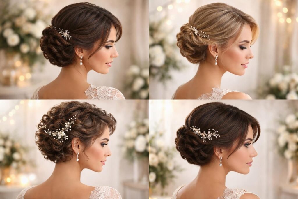 découvrez des idées de coiffures uniques pour sublimer vos cheveux courts lors d'un mariage et être élégante en toute occasion spéciale.