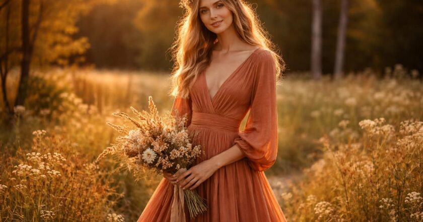 Les robes de mariage terracotta bohème et la mode éthique : une combinaison gagnante