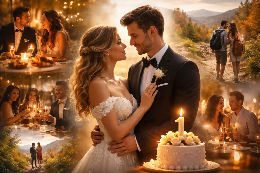 découvrez une rétrospective émouvante des noces de mariage, célébrant une année remplie de souvenirs, d'amour et de moments inoubliables.