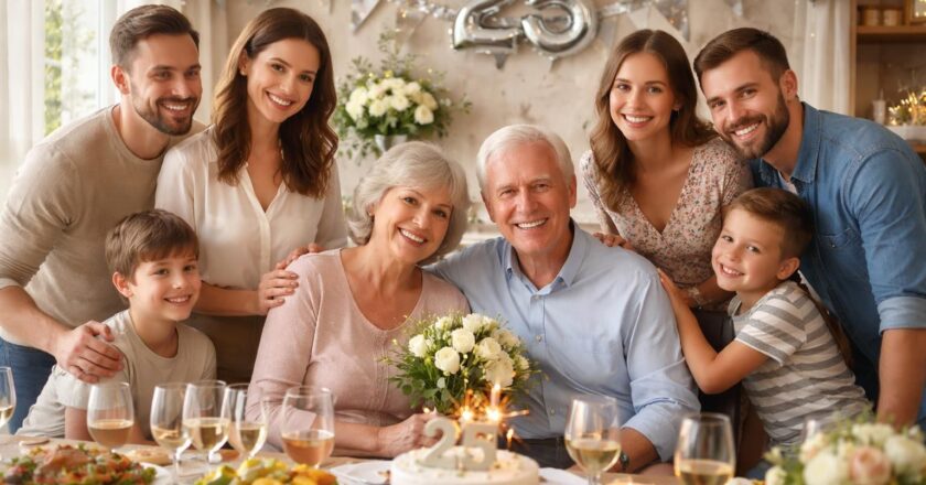 Quelles noces pour 25 ans de mariage : pourquoi le choisir en famille est important