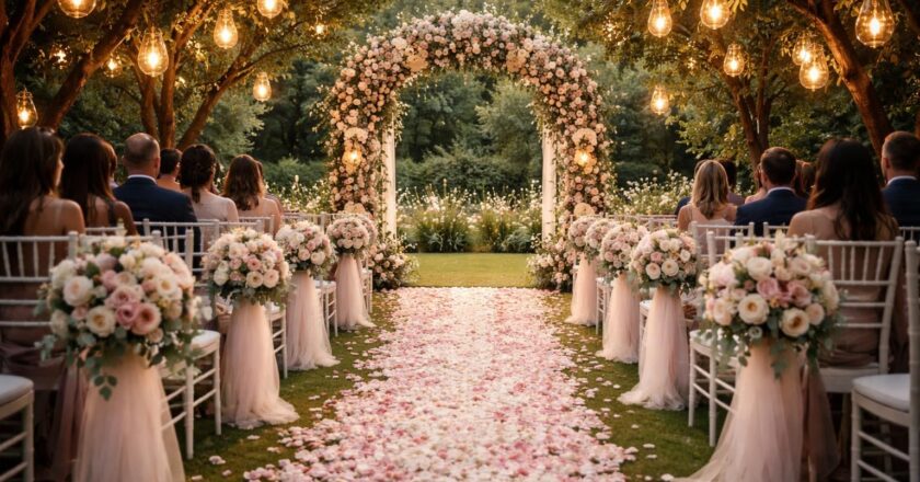 Allée de mariage : options pour une cérémonie unique et mémorable