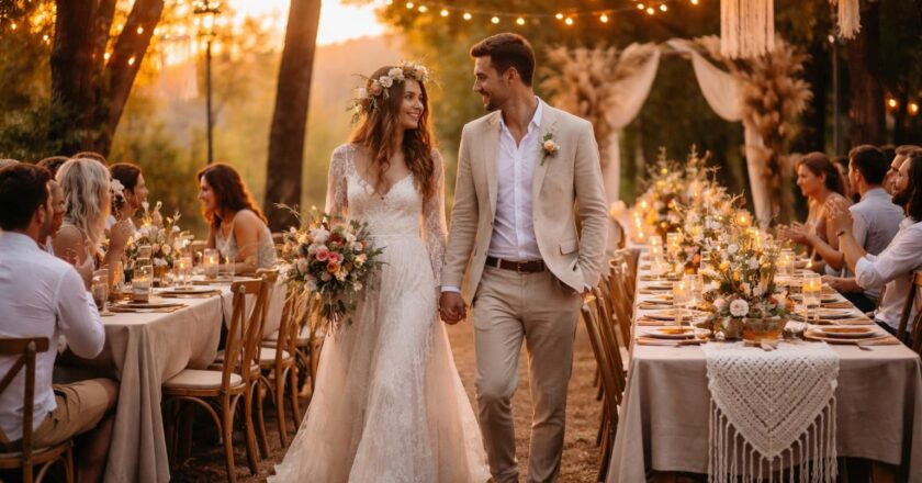 Organiser un mariage : comment choisir le style bohème comme thème