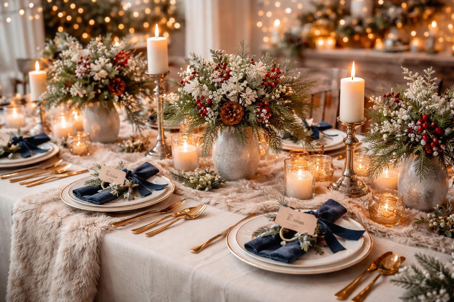 découvrez comment personnaliser la décoration de votre table pour un mariage d’hiver unique et chaleureux, alliant élégance et ambiance féerique.