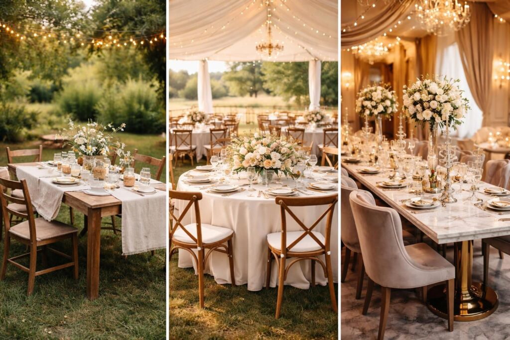 découvrez les raisons pour lesquelles les prix de location de tables pour un mariage peuvent varier, incluant facteurs de qualité, services inclus et saisonnalité.