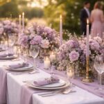 Pourquoi opter pour une décoration de table de mariage mauve : avantages et conseils