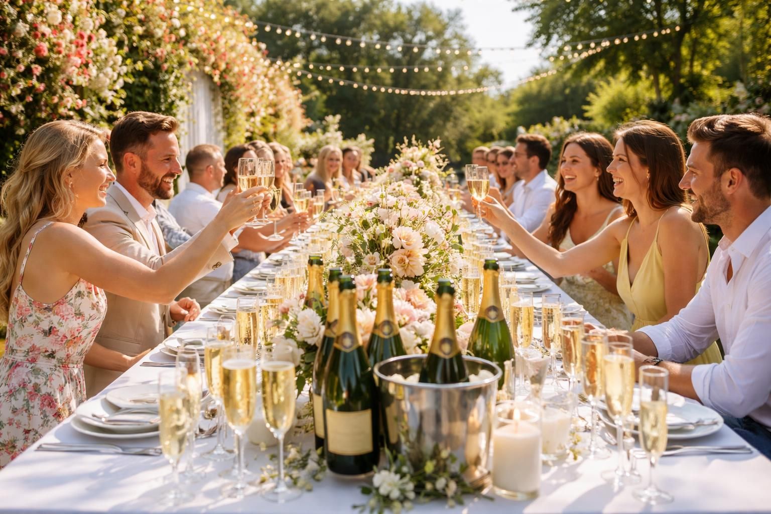 découvrez combien de bouteilles de champagne prévoir par personne pour un mariage d'été réussi, avec nos conseils pratiques et astuces pour bien organiser votre réception.