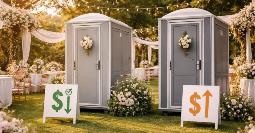 Comparatif des prix de location de WC pour un mariage : économisez !