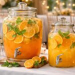Punch orange pour mariage (50 pers) : recette + variante sans alcool