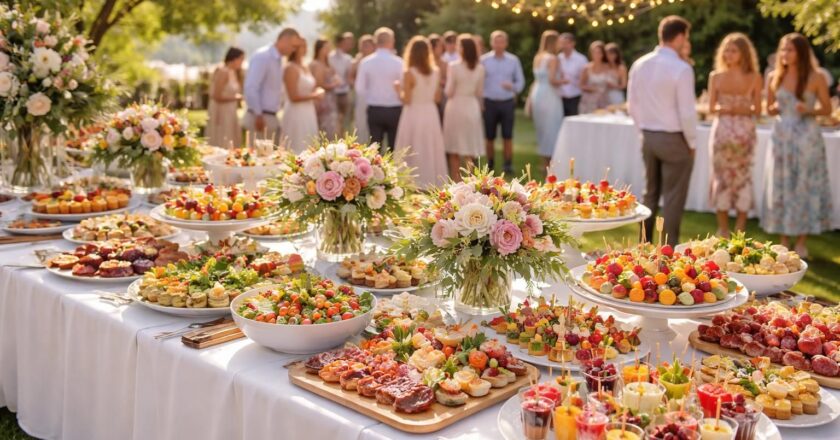 Recettes de buffet pour un mariage : idées pour un été festif