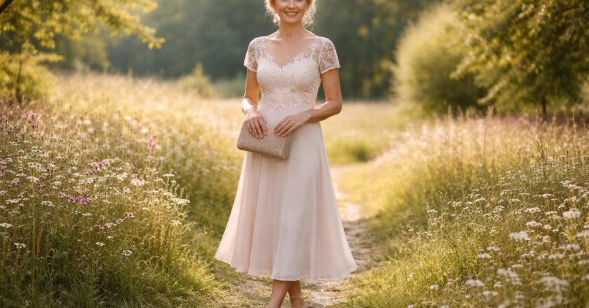 Tenue mariage champêtre femme 60 ans : looks élégants