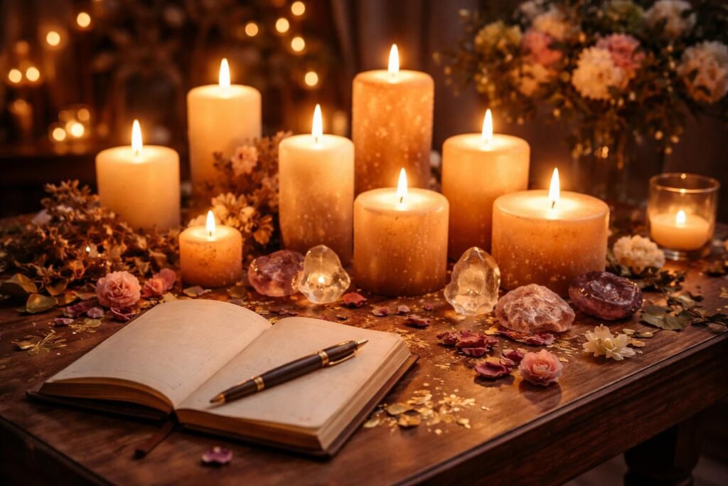 découvrez notre texte de rituel de bougie pour magnifier vos célébrations et créer une ambiance magique et chaleureuse lors de vos moments spéciaux.