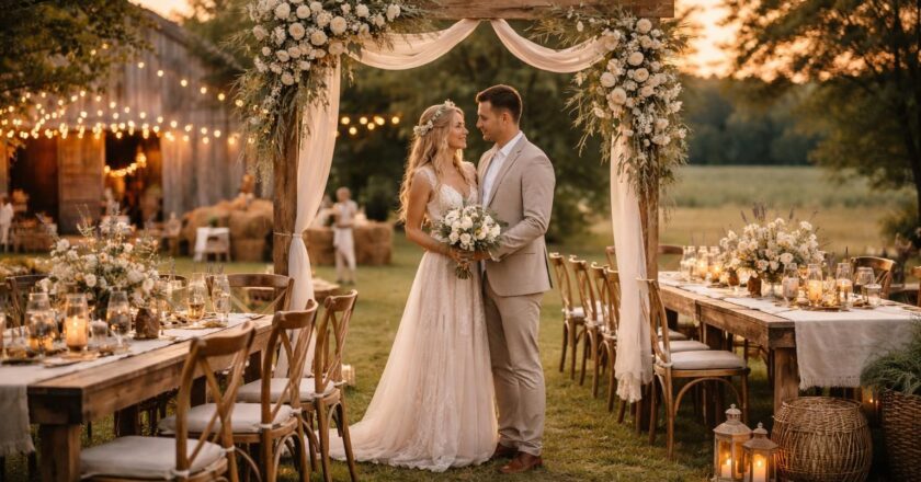 Thème de mariage campagne : comment intégrer des éléments rustiques et chic