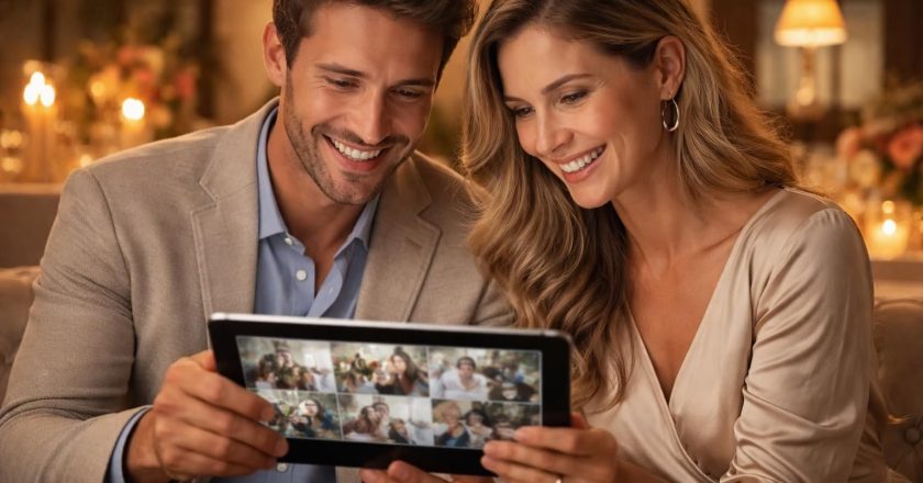 Créer un diaporama de couple pour la réception sur tablette tactile Microsoft
