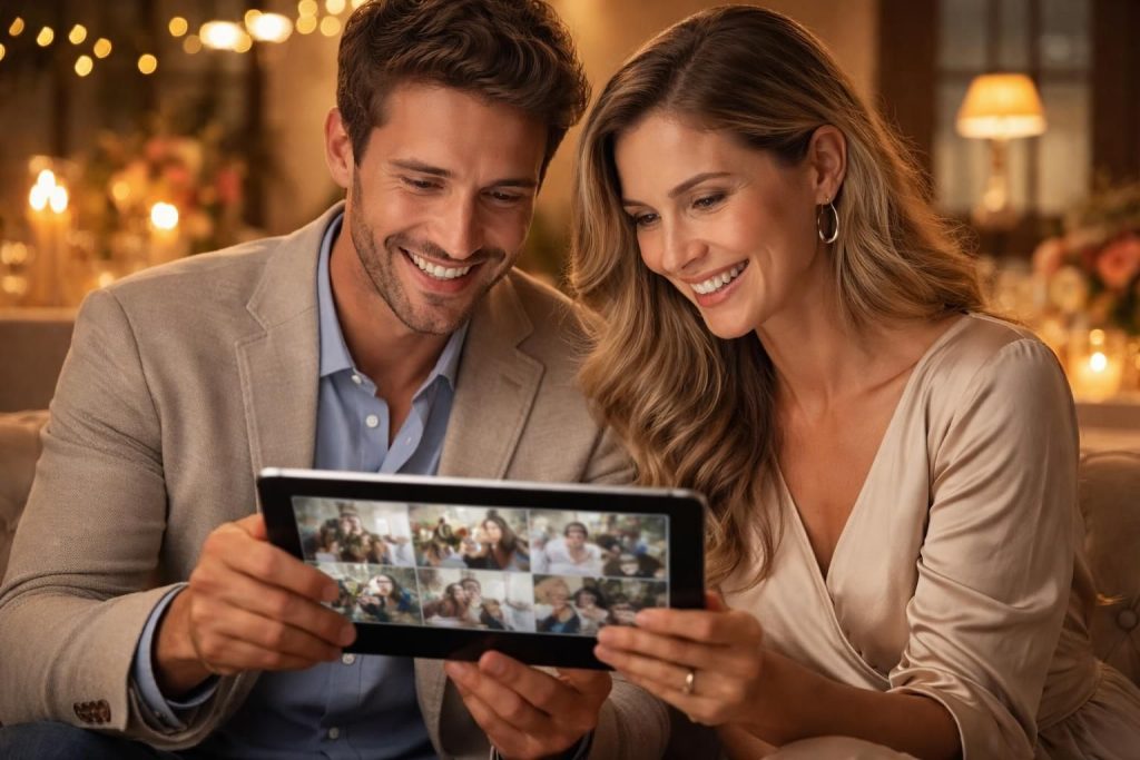 apprenez à créer un diaporama romantique de couple à présenter sur une tablette tactile microsoft lors de votre réception, avec des conseils simples et efficaces.