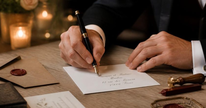 Enveloppe de mariage : comment l’adresser correctement