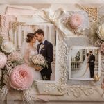 Idées inspirantes de page de scrapbooking pour un mariage chic et élégant
