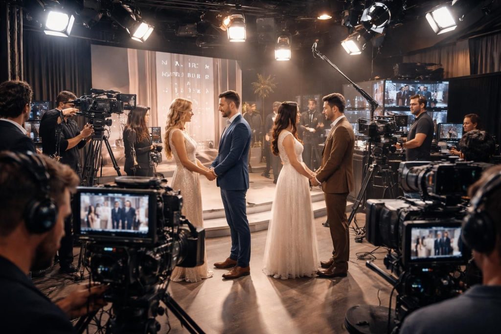 découvrez les coulisses de la production de 'mariés au premier regard' et les secrets dévoilés en regardant cette émission captivante.