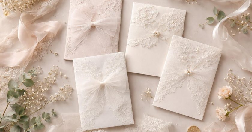 Les tendances modernes des faire-part de mariage en dentelle pas cher à suivre en 2026