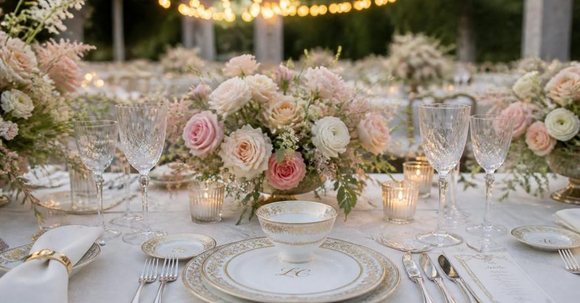 Vaisselle pour un mariage : personnalisez votre table d’hôte